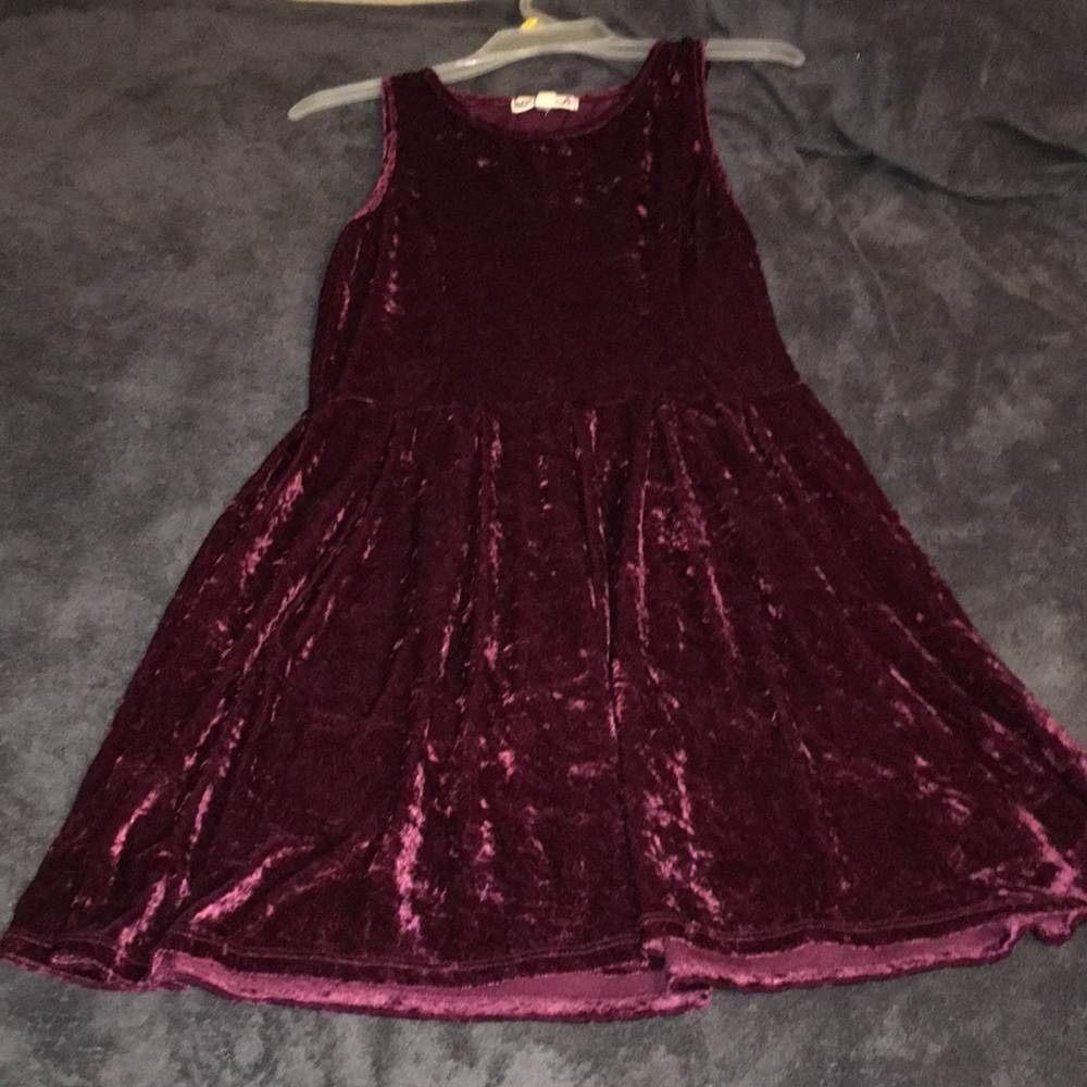 Velvet red dress